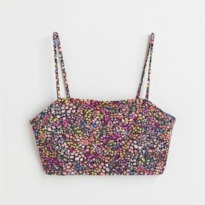 H&M Floral Crop Top S